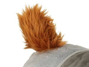 Papusa de plus cu coadă portocalie, jucarie moale pentru copii, decor pentru camera copilului.