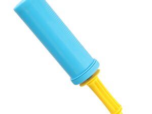 Jucarie pentru copii cu forma de tub de pictat sau desenat, in albastru si galben, ideal pentru activitati creative si distractive.