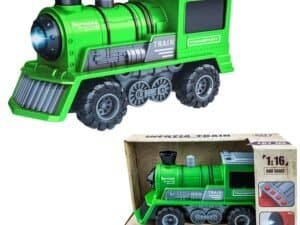 Locomotiva cu baterii - - Locomotiva are 4 roti din cauciuc