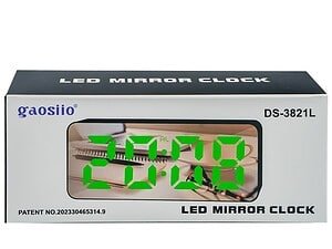 1. Digital ceas LED oglindă pentru copii și cameră de joacă, design modern și funcțional.