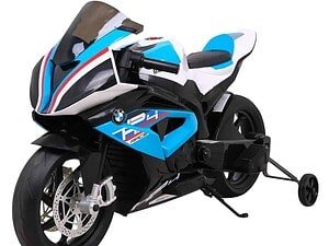 Mini motocicletă electrică pentru copii, design BMW M motorrad, jucarie sigură și realistă.