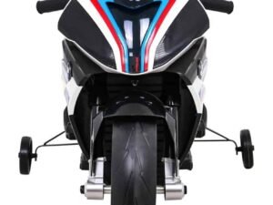 Motocicletă sportivă de înaltă performanță cu design aerodinamic și culori vibrante.