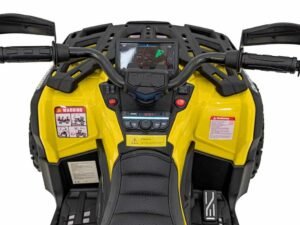 1. Tablă de bord ATV pentru copii, ghidon și display digital pentru jocuri și distracție.