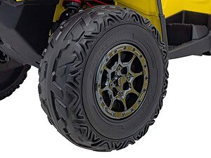 1. Roata jucarie pentru mașinuțe electrice pentru copii, model robust și sigur.