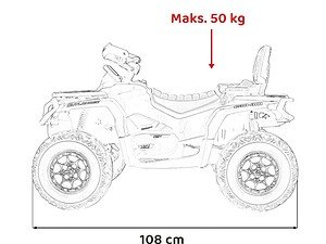 1. Jucărie electrică pentru copii, инвалиден ATV pentru exterior, max 50 kg.