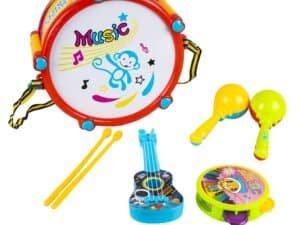 Tobita + instrumente muzicale - <p>- Kitul contine o tobita insotita de doua bete