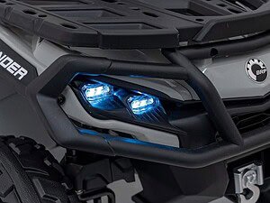 1. Jucarie pentru copii, mașină electrică RC cu faruri albastre LED, pentru joacă în aer liber.