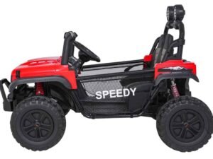 Mașină electrică de jucărie pentru copii, model Speedy, pentru distracție sigură și distractivă.