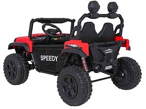 Mini mașină electrică pentru copii, model off-road, perfectă pentru joacă și aventură.