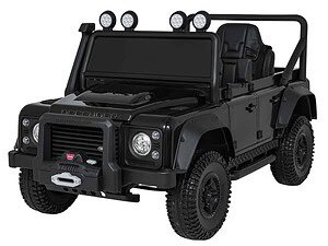 Mașină electrică pentru copii, model Land Rover Defender, jucarie pentru cei mici.