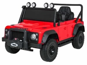 Mașinuță electrică pentru copii model Jeep, perfectă pentru joacă în aer liber, cu design realist și siguranță elevată.