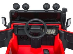 Mini mașină electrică pentru copii, design realist, sigur și distractiv pentru cei mici.