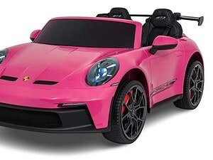 Mașină electrică copii Porsche roz, jucărie stylish pentru cei mici, cadou perfect pentru copii.