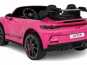 Mașinuță electrică pentru copii Porsche GT3 roz, mașini copii, jucării electrice pentru copii, cadou perfect pentru micii pasionați.
