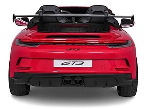 1. Mașină sport roșie Porsche 911 GT3, vedere spate, mașini de lux.