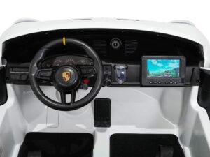 Jucarie electrică pentru copii, mașinuță Porsche cu telecomandă și ecran LCD color.