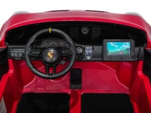 1. Jucărie mașină electrică pentru copii, design realist și interactiv, perfect pentru joacă activă pe exterior.