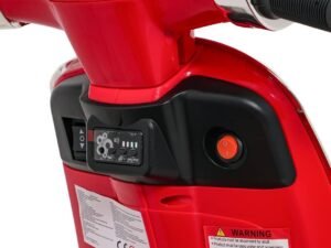 Jucarie educativa pentru copii, instrument de control digital, culoare rosie, pentru joaca in siguranta.