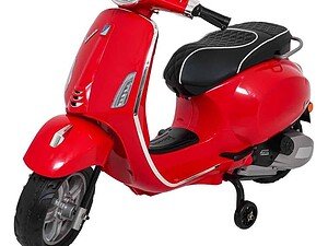 Motocicletă electrică pentru copii, vehicul de jucărie, stil retro, roșu, sigur și distractiv.