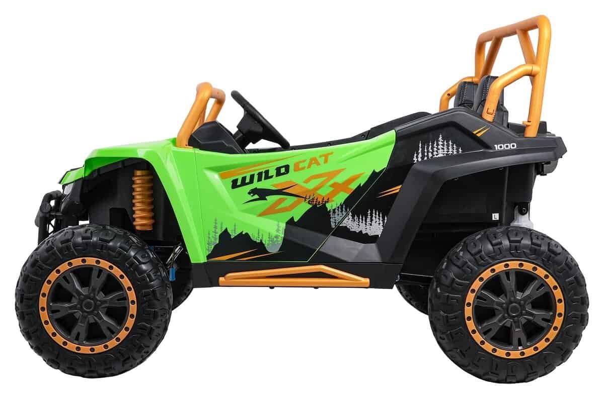 Jucarie electrică pentru copii, mașină off-road cu design Wild Cat, perfectă pentru aventuri în curte.