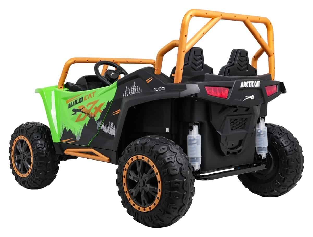 1. Mașinuță electrică pentru copii cu design Arctic Cat și anvelope off-road performante.