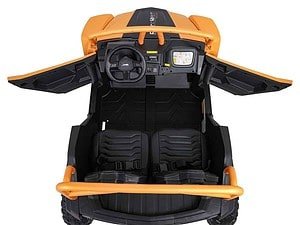 1. Roată de control pentru mașinuțe electrice pentru copii, culoare negru.