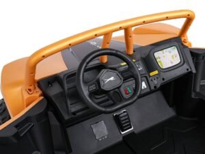 Volan și bord pentru jucării mașinuțe electrice pentru copii, design sigur și atractiv.