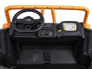 Jucarie pentru copii - mașinuță electrică, experimentare de condus în siguranță și distracție.