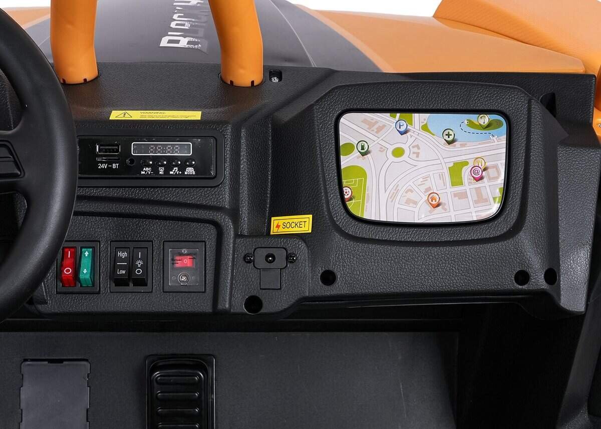 Jucarie educativa pentru copii, cameră de joacă cu panou de control și ecran tactil.