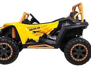 Mașină electrică pentru copii, model off-road, ideal pentru divertisment în aer liber.