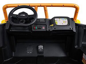 1. Jucărie educativă pentru copii, mașină electrică cu volan și GPS inclus.