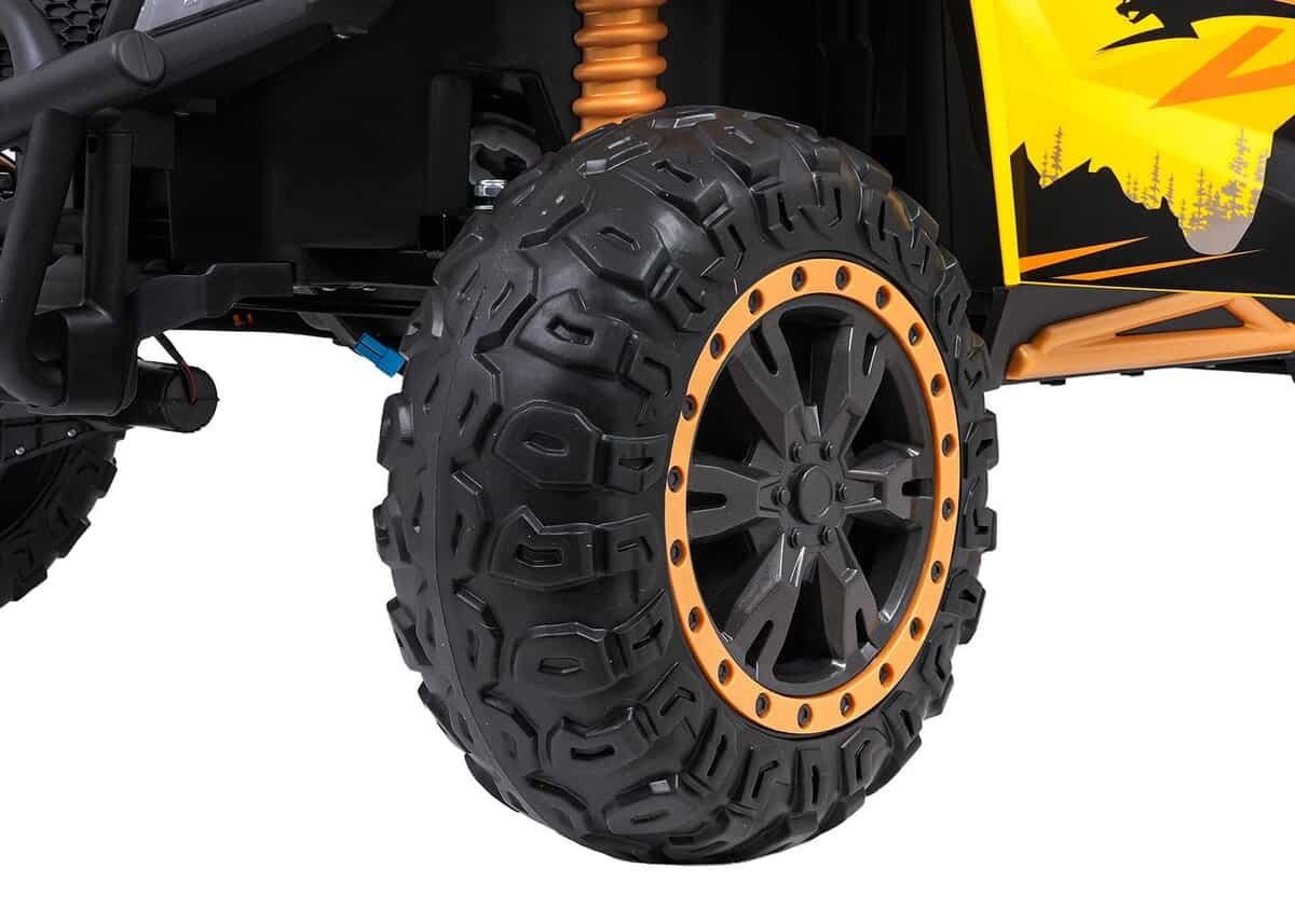 1. Roată off-road pentru mașinuțe electrice copii, durabilă și aderentă.