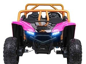 Mașină electrică pentru copii, jucarie off-road cu faruri LED și scaune confortabile.