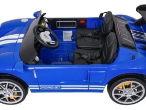 Jucarie mașină electrică pentru copii, model sport Ford GT, cu scaune și volan realist.