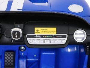Jucarie auto electrică pentru copii, model mașină sport albastră, distractivă și sigură.