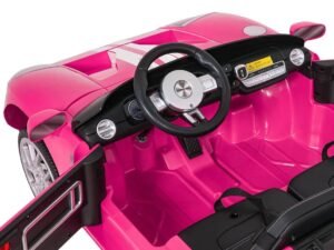 1. Jucarie masina electrica pentru copii, culoare roz, pentru joaca si distractie.