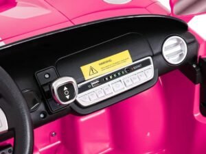 Casuta Jucariilor, vehicul electric pentru copii, culoare roz, sigur pentru joaca si distractie.