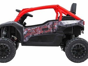 Mașină electrică pentru copii, model Kawasaki, jucărie motorizată, pentru aventură și distracție în curte.