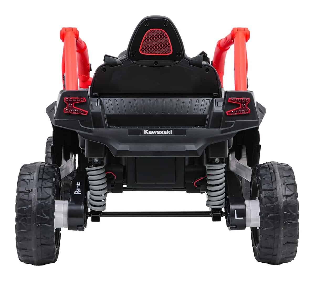 Mașinuță electrică pentru copii, model Kia, design atractiv pentru joacă și aventură.