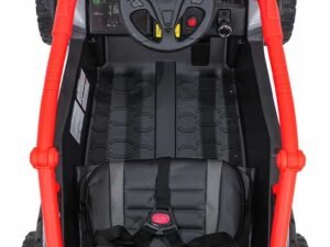 Mașinuță electrică pentru copii, design realist, ideală pentru joacă outdoor și interior.