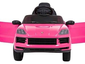 Mașină electrică pentru copii, mașină jucărie sport mic, culoare roz vibrantă.