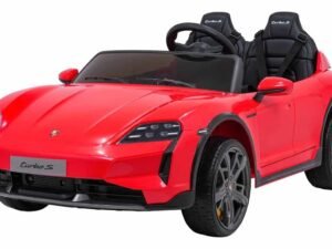 Mașină electrică pentru copii Porsche turbo S roșu, siguranță și divertisment pentru cei mici.