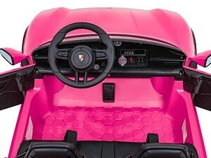 1. Masina electrica copii roz, jucarie de exterior pentru cei mici.