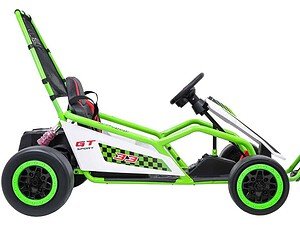 Mașină electrică pentru copii, model sport, culori viu-culorate și design atrăgător pentru joacă în siguranță.