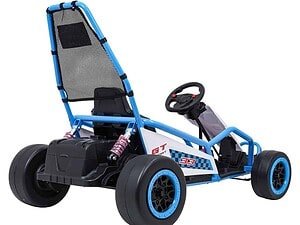 Mașinuță electrică pentru copii, model sport, ideală pentru distracție și aventură în aer liber.