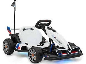 1. Mașinuță electrică pentru copii BMW Motorsport, design dinamic și siguranță.
