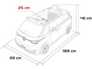 1. Jucărie mașină electrică pentru copii, dimensiuni 109x59x46 cm, design modern.