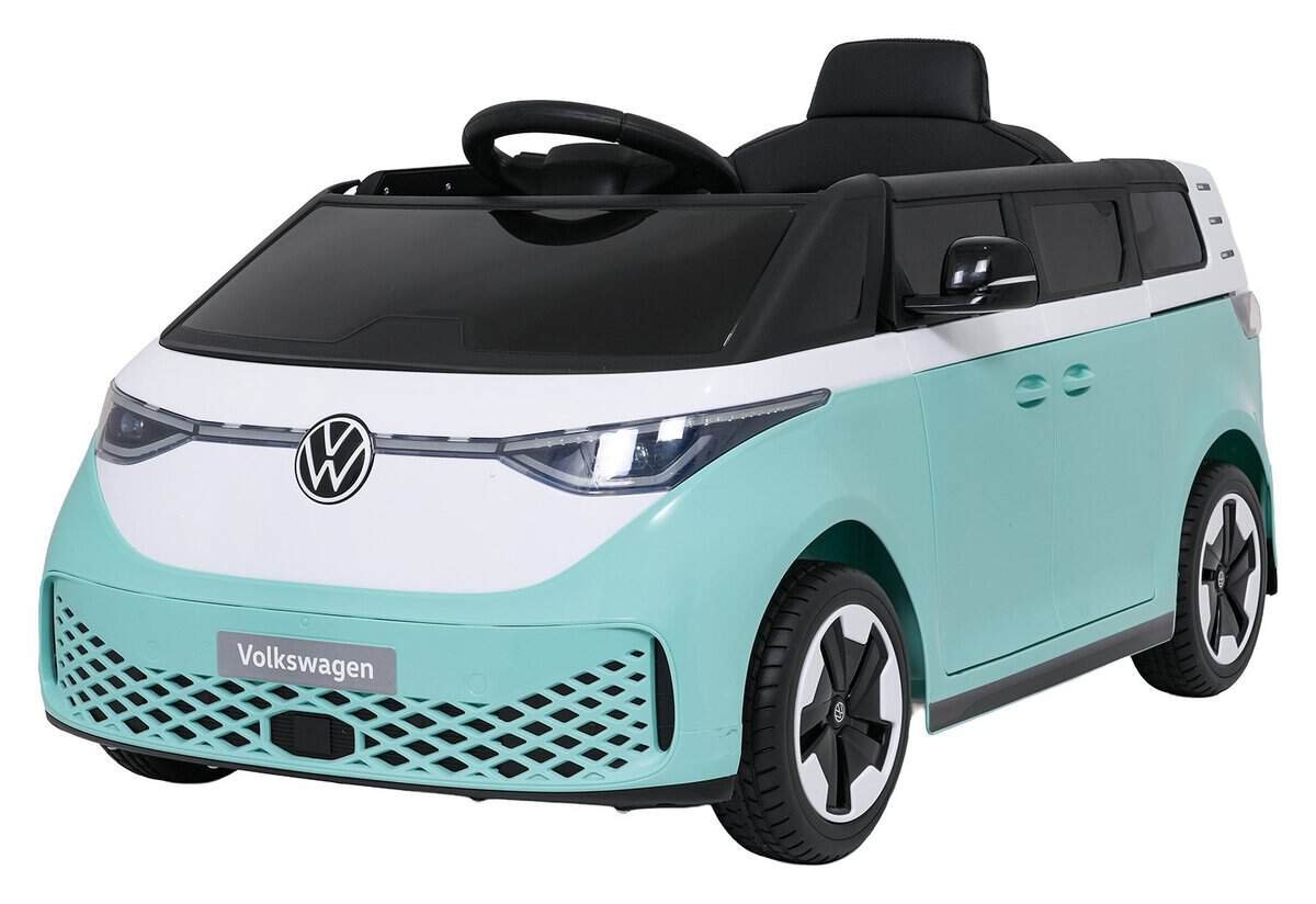 Mașinuță electrică pentru copii Volkswagen, design modern, sigură și distractivă pentru joacă.