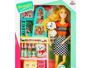 Papusa cu accesorii salon animale - Papusa cu accesorii salon animale